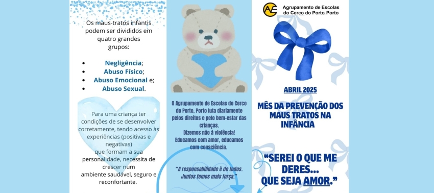Abril - Mês da Prevenção dos Maus Tratos na Infância – Campanha “Laço Azul&quot;